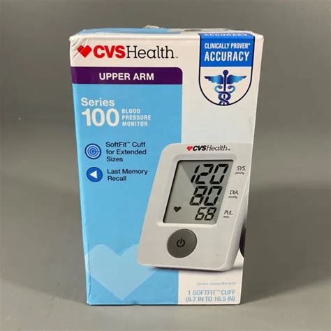 Cvs Health Upper Arm Series 100 Digital Blood Pressure Monitor Soffit