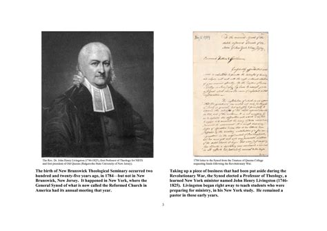 History - New Brunswick Theological Seminary