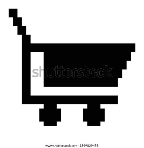 Pixel Art Shopping Cart 스톡 벡터로열티 프리 1349829458 Shutterstock