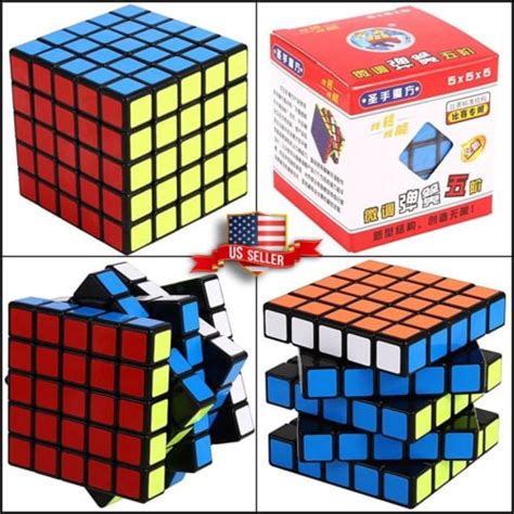 5x5 Speed Smooth Cube Puzzle Rubik Toy Rubix Game Brain Teaser 6 Sides