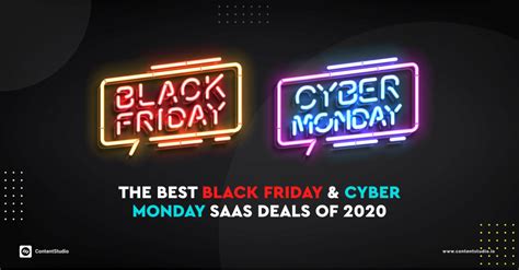 The Best Black Friday And Cyber Monday Saas Deals Of 2020 Contentstudio