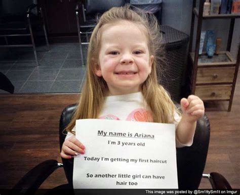 Viral Three Year Old Donates Her Hair So That A Sick Girl Could Have It