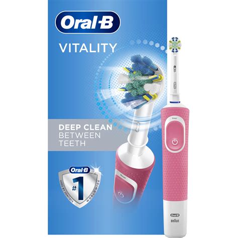 Oral B Vitality Flossaction Electric Rechargeable Toothbrush Pink