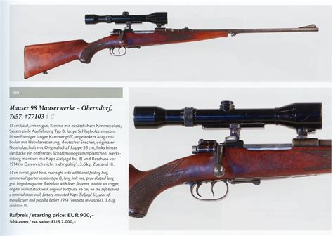 Mauser Werke German Hunting Guns