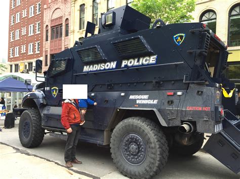 Madison Police Rescue Vehicle On The Capitol Square Today Rmadisonwi