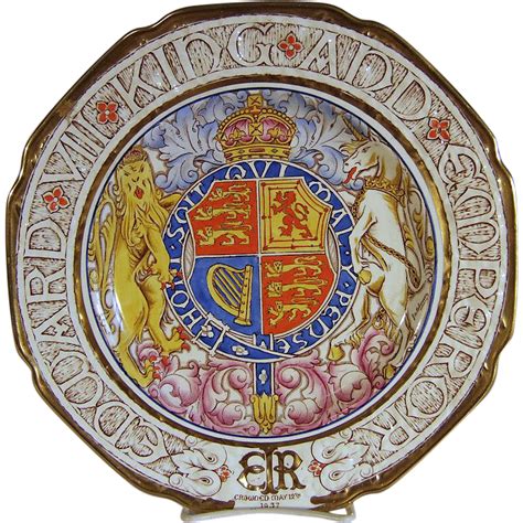 King Emperor Edward Viii 1937 Coronation Plate Sold On Ruby Lane
