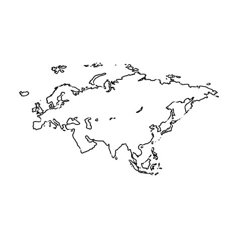 Eurasia Map Vector Sketch 7307860 Vector Art At Vecteezy