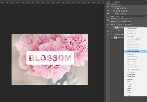 How To Create Photo Filled Text With Photoshop Graphicadi