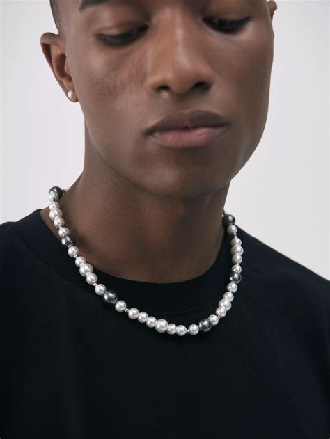 Mens White Pearl Necklace Best Pearl Necklace For Men