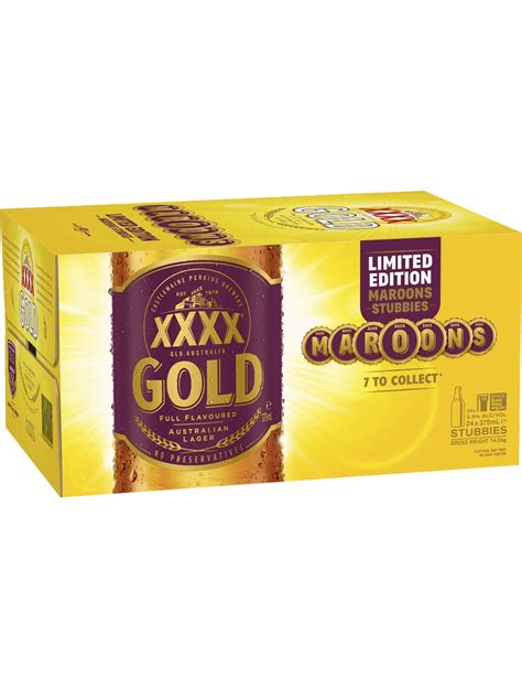 Xxxx Gold Stubbie 375ml Case Of 24 Mybottleshop