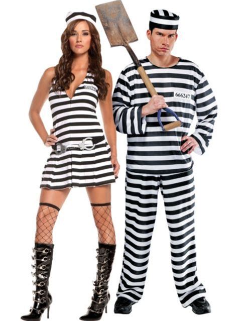 irresistible inmate and jailbird convict prisoner couples costumes party city party city