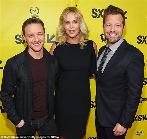 Charlize Theron Wears Cold Shoulder Lbd At Sxsw Premiere Daily Mail