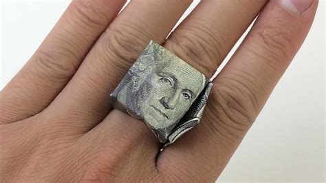 How To Make An Easy Money Origami Ring Tutorial
