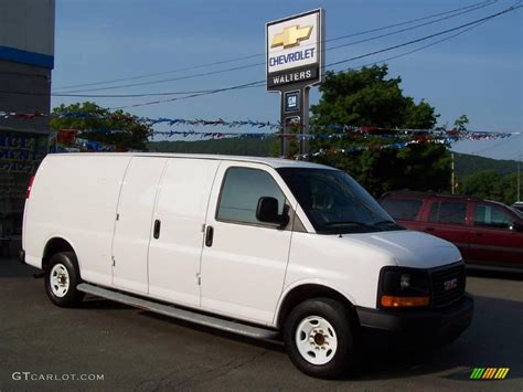 2008 Summit White Gmc Savana Van 2500 Commercial Extended 12843485