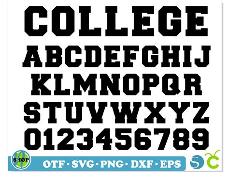 College Installable Font Otf Sport Font Ttf Varsity Font Inspire