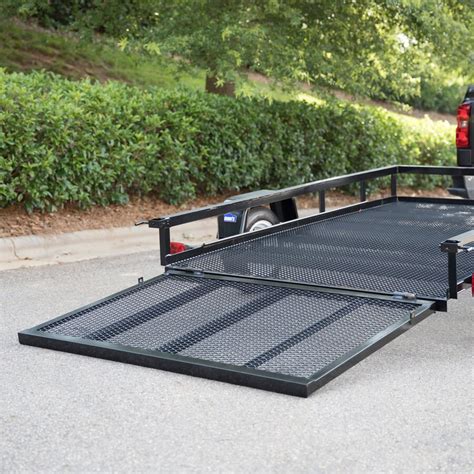 Shop Carry On Trailer Ft X Ft Wire Mesh Utility Trailer With Ramp Gate At Lowes Com