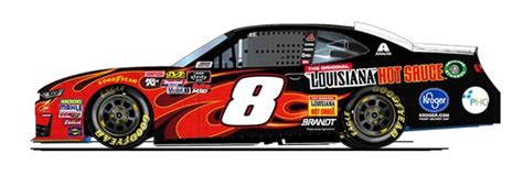 10 kaulig racing chevrolet was disqualified for a rear height violation, dropping allmendinger to last place in the running order. Ryan Preece in the No. 8 for JR Motorsports at Watkins ...