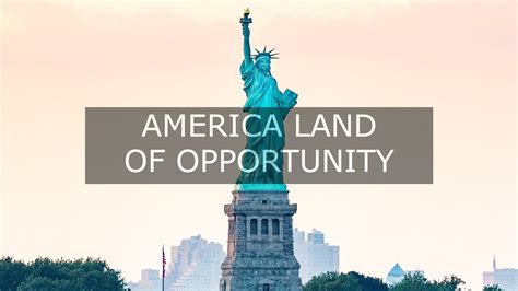 America Land of Opportunity - YouTube