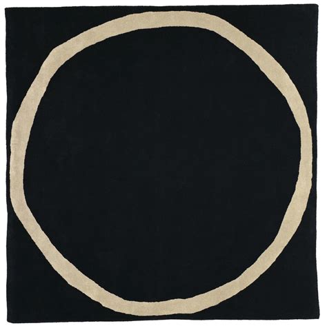 Nanimarquina Black Oddly Shaped Wool Rug From The Nanimarquina Rugs