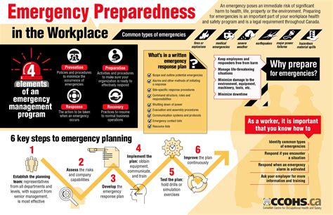 Share This Infographic Outlining The Main Elements Of An Emergency Preparedness Plan And The Ke
