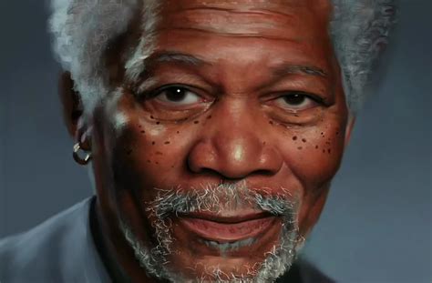 The Most Realistic Finger Painting Of Morgan Freeman Ever