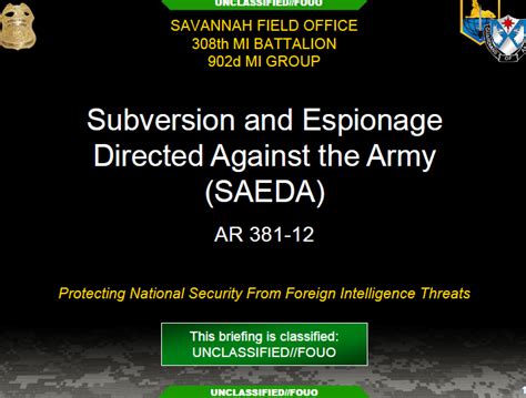 Us Army Intelligence Subversion And Espionage Directed Against The