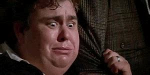You can't save gif files from a tweet me Reaction gif tagged with horrified, afraid, John Candy