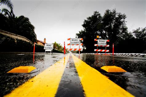 Road Closed Stock Image C0124411 Science Photo Library