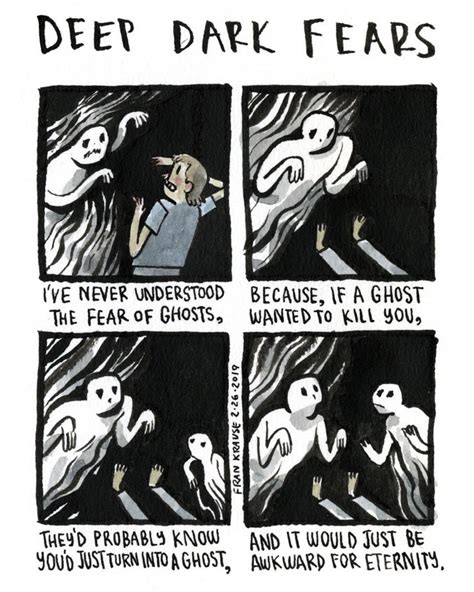A Collection Of Reader Submitted Deep Dark Fears Translated Into Comic Form By Illustrator