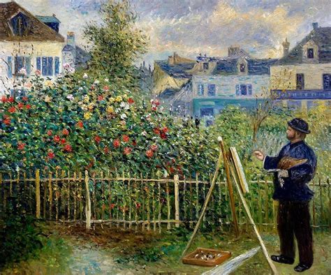 Monet Painting In His Garden At Argenteuil 1873 Ph