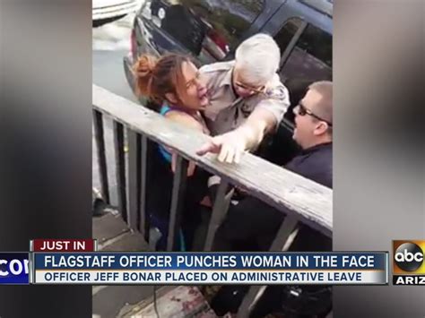 Video Officer Punches Woman In Face