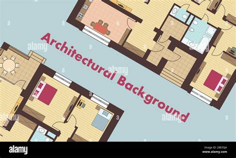 Architectural Background Architectural Plans Of Residential Buildings