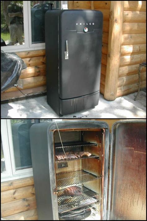 give your old fridge new life by turning it into a smoker backyard smokers bbq smokers