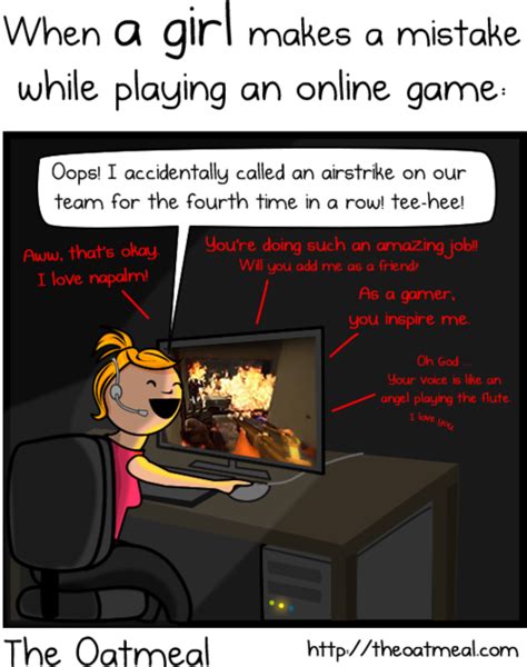 The Oatmeal Girl Gamer Comic The Mary Sue