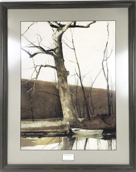 Sold Price Andrew Wyeth Framed Cold Spring Art Print July 6 0119 10