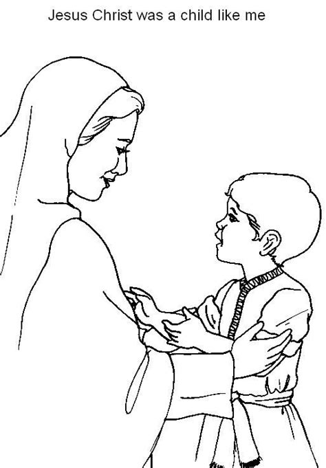 Jesus As A Boy Coloring Pages Coloring Home