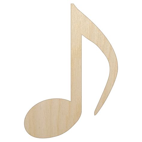 Music Eighth Note Wood Shape Unfinished Piece Cutout Craft Diy Projects