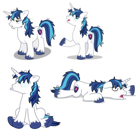 Mlp Shining Armor Vector Set Tired