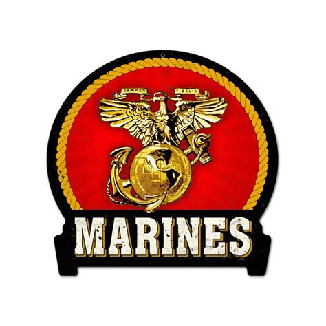 Marines Metal Sign North Bay Listings