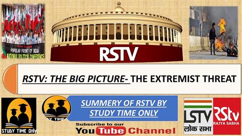 Rstv The Big Picture The Extremist Threat Summary By Studytimeonly