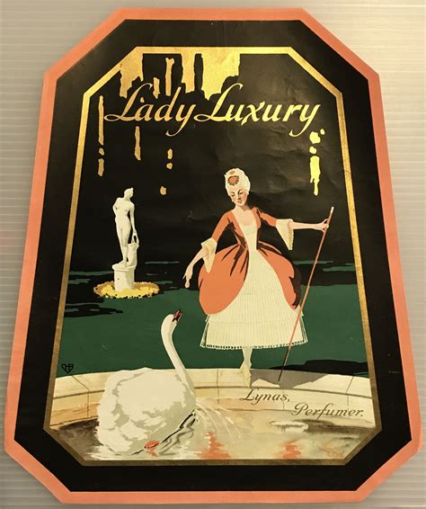 Lady Luxury Lyna S Perfumer Vintage Lithographic Box Etsy