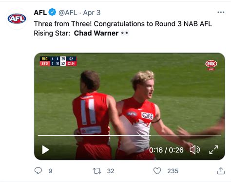 Player Watch 1 The Chad Warner Round 3 Rising Star Nominee Page 11 Bigfooty