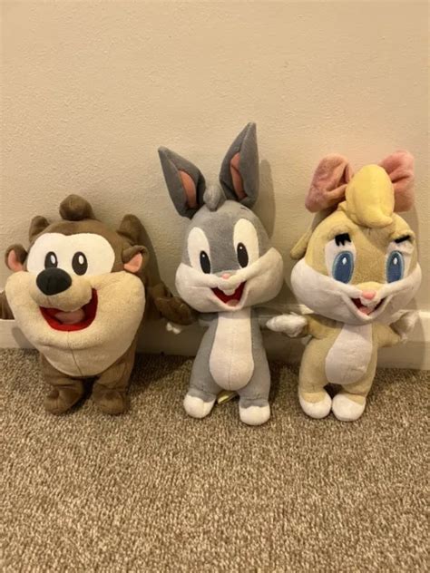 Looney Tunes Toons Baby Bugs Lola Bunny Tasmanian A 8” Soft Toy Plush