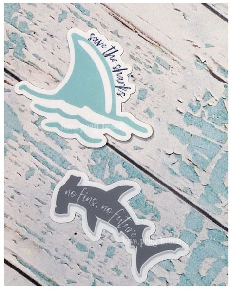 Save The Sharks Vinyl Sticker Stop Shark Finning Etsy In 2020 Save