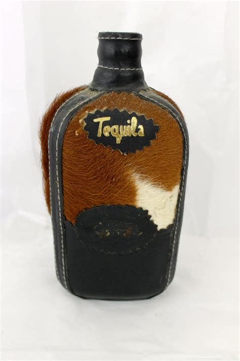 Vintage Tequila Bottle Leather And Cowhide By Springstreetboutique 27