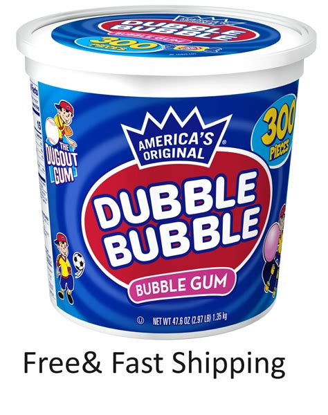Dubble Bubble Gum 300 Pieces Free Shipping New Ebay