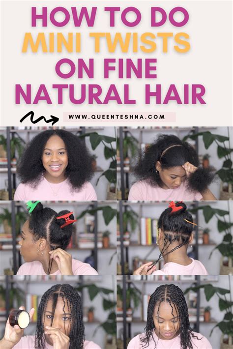 How To Do Mini Twists On Fine Natural Hair Artofit
