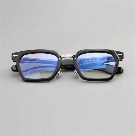 vazrobe vintage eyeglasses frames male polygon glasses men black tortoise spectacles for