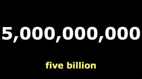 Billion in numbers enter another number of billion below to see what it is in numbers. V - Numbers: Billion : English Language Learning - YouTube