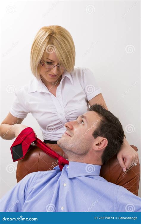 Office Love Affair Stock Image Image Of Career Necktie 25579873
